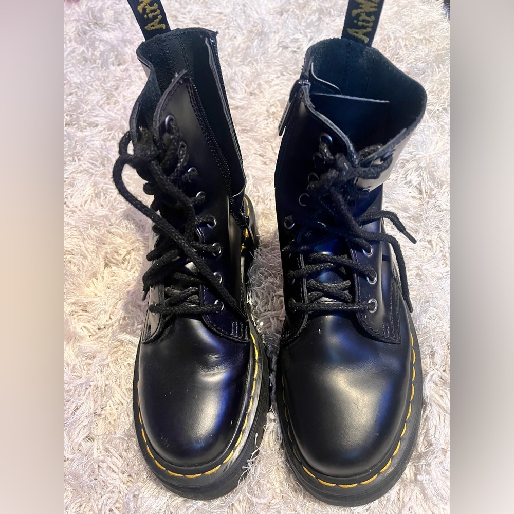 Dr. Martens Jadon Black Leather Boots